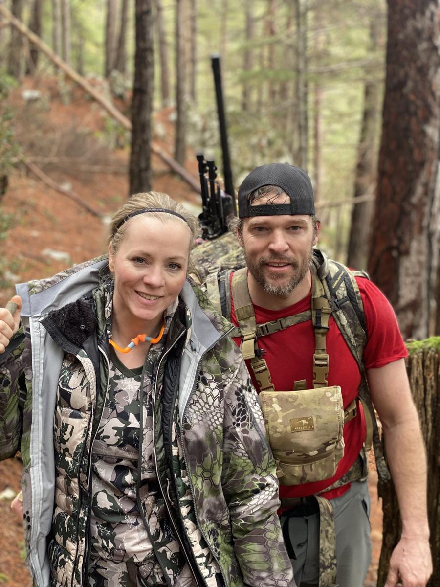 Broc and Kendra Brimhall in the field